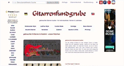 Desktop Screenshot of gitarrenfundgrube.de