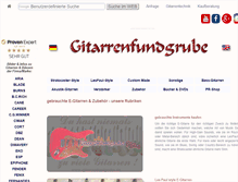 Tablet Screenshot of gitarrenfundgrube.de